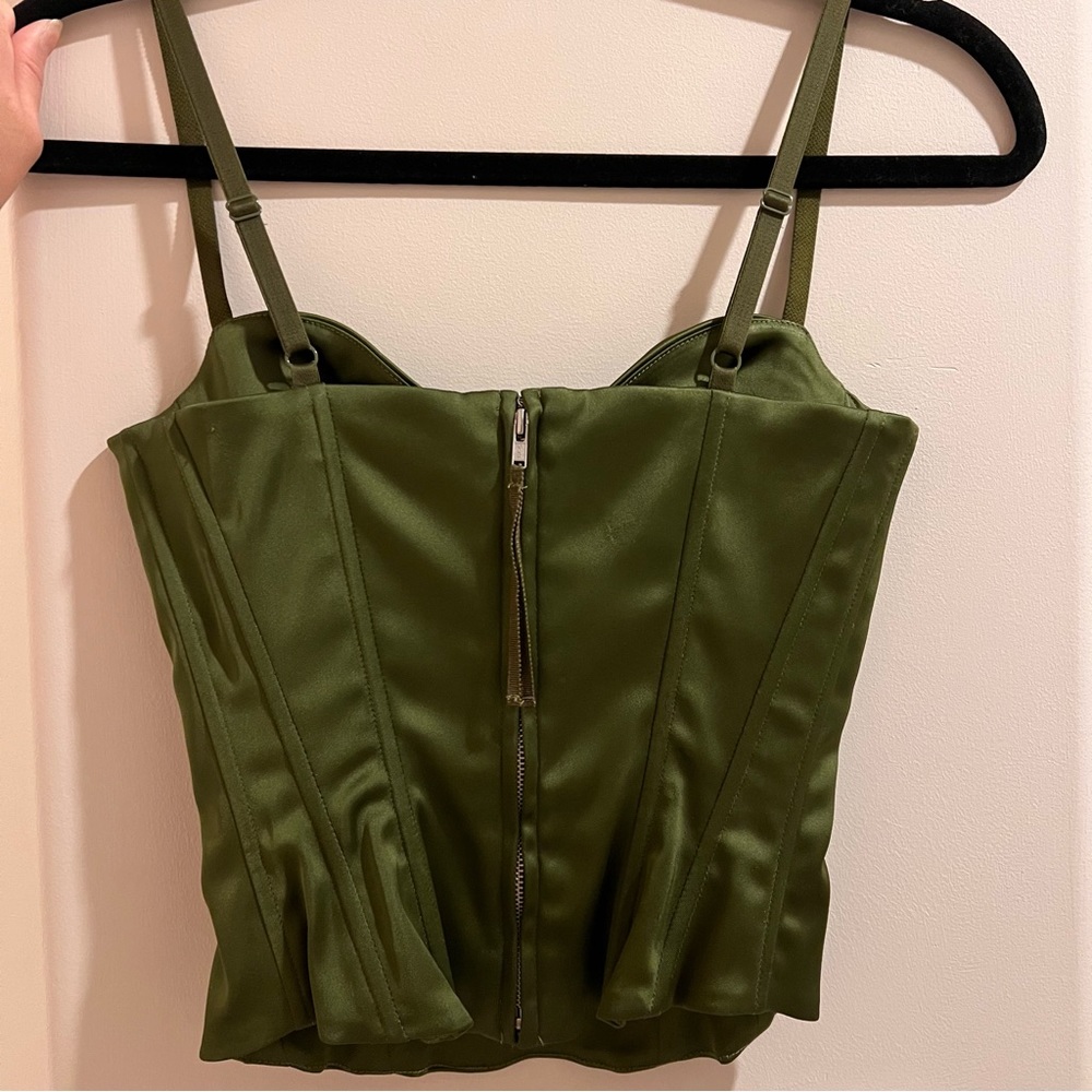 Aritzia Satin Bustier top